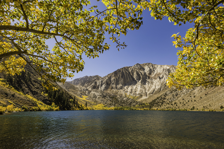 A view of Convict Lake in California